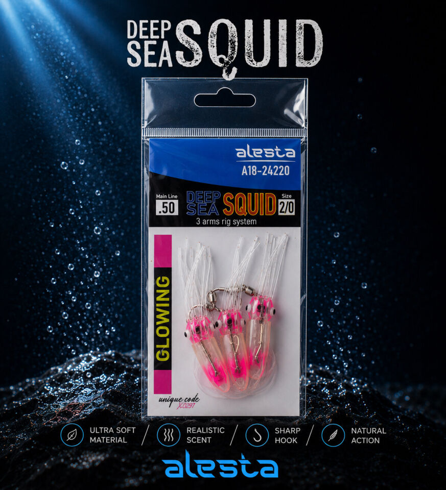 DEEP SEA SQUID X0297 3K 0.50 #2/0 GLOW PINK