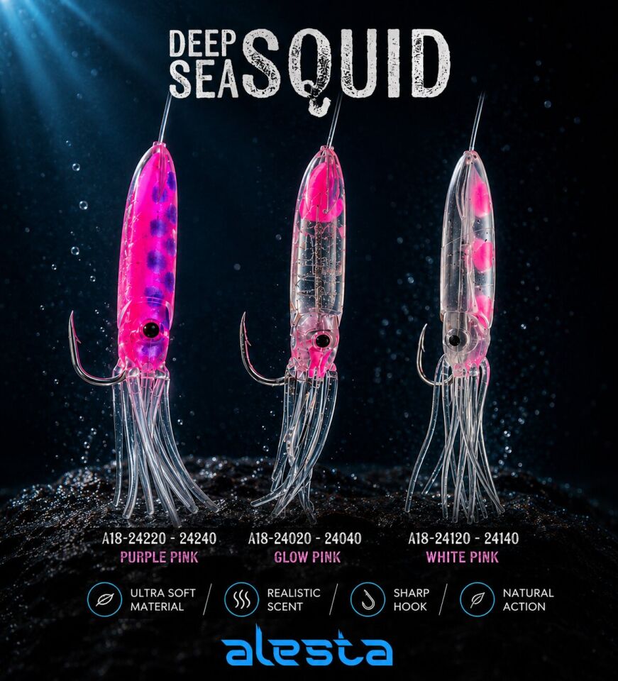 DEEP SEA SQUID X0297 3K 0.50 #2/0 GLOW PINK