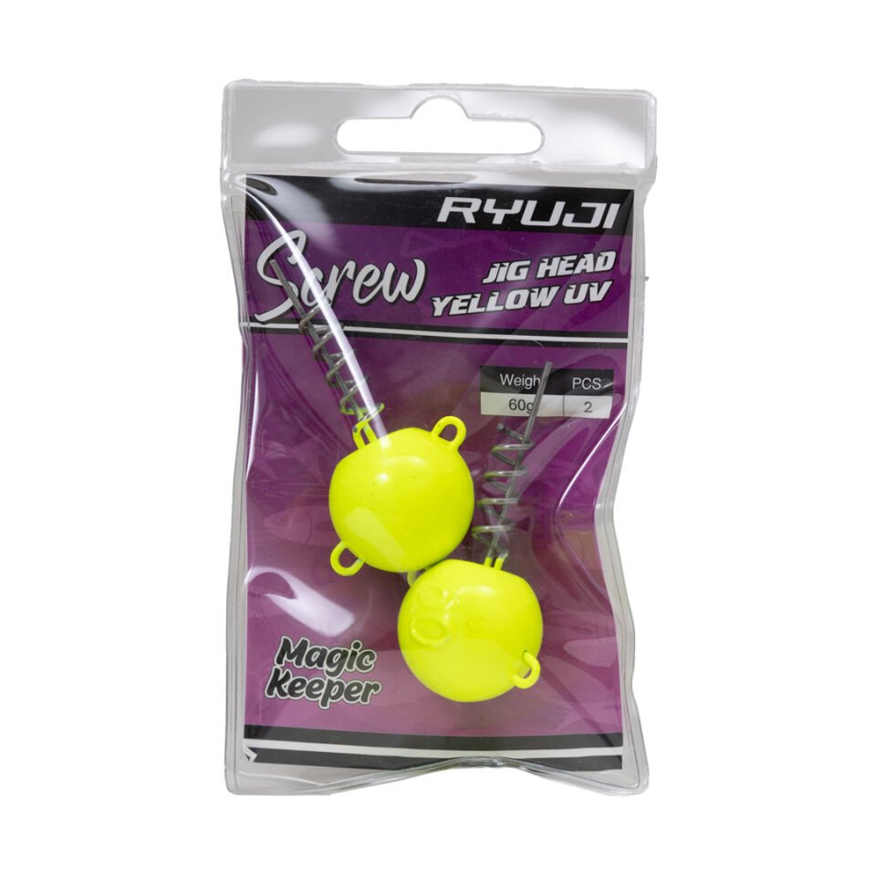 RYUJI SCREW JIGHEAD YELLOW UV (2 ADET)
