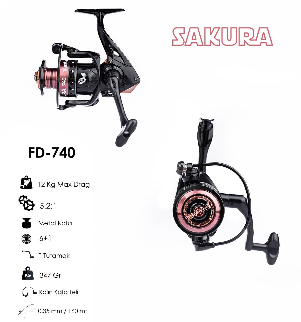 SAKURA FD-740 AL KAFA CNC KOL 6+1 BB