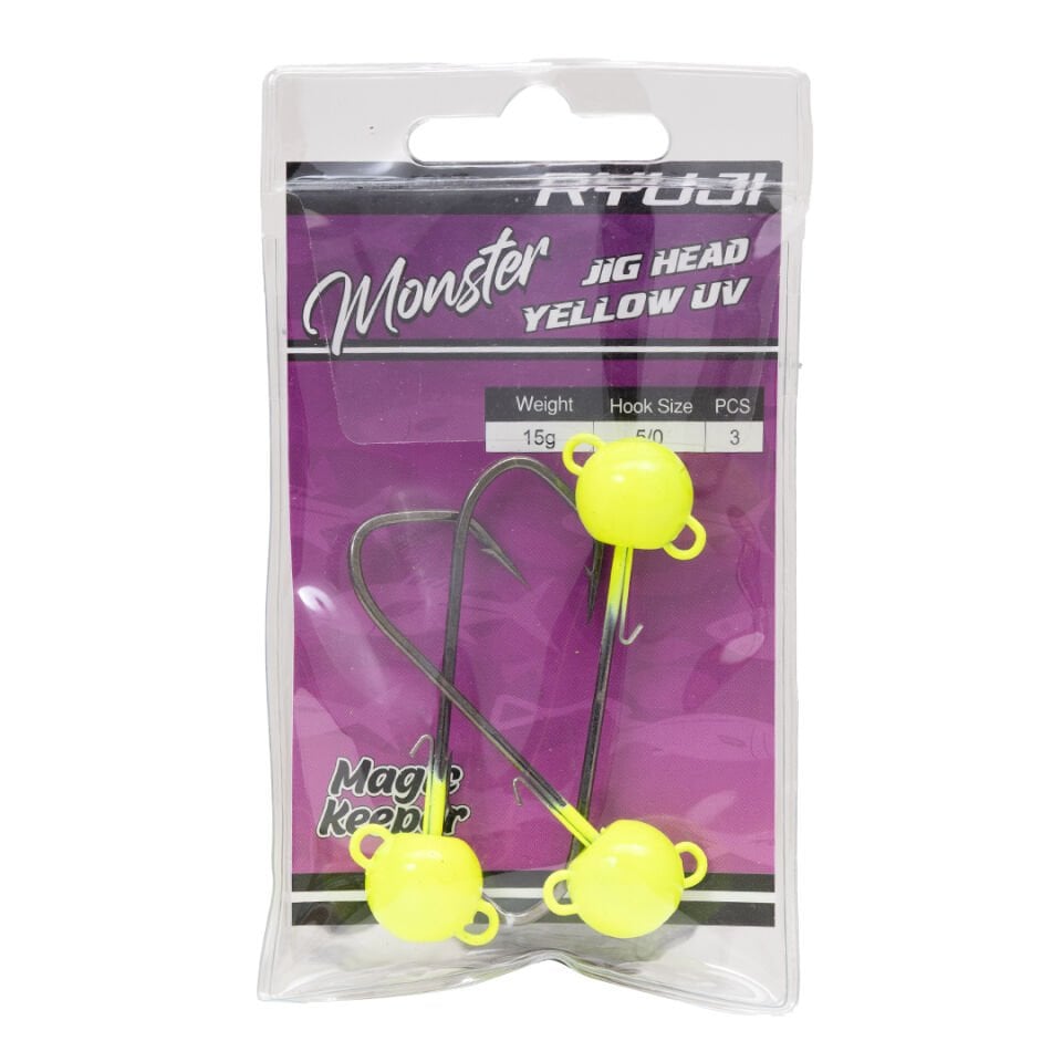RYUJI MONSTER JIGHEAD YELLOW UV