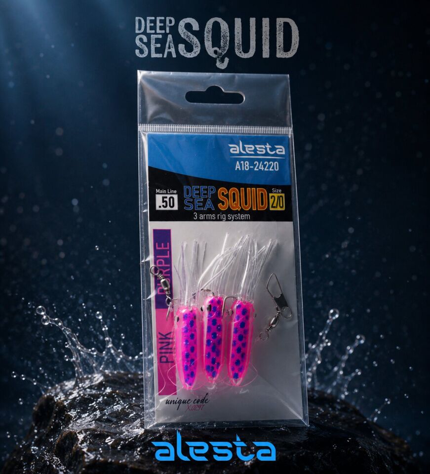 DEEP SEA SQUID X0297 3K 0.50 #2/0 PURPLE PINK
