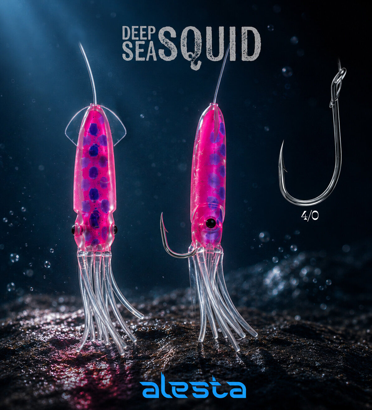 DEEP SEA SQUID X0297 3K 0.60 #4/0 PURPLE PINK