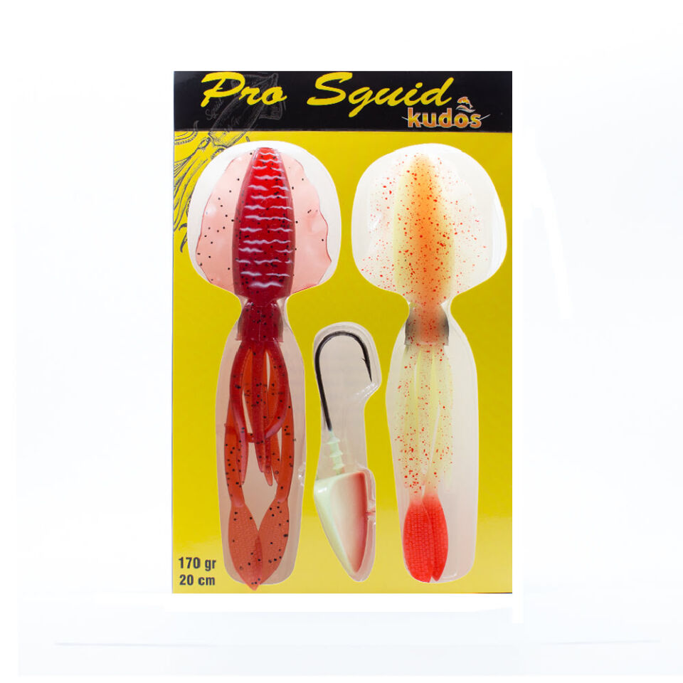 Kudos Pro Squid 20 cm (2 Adet) 170 gr Lumo Jighead