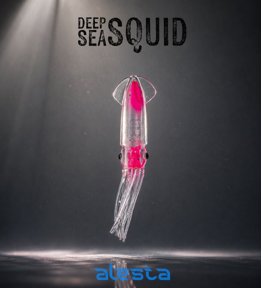 DEEP SEA SQUID BODY X6152 GLOW PINK 10CM 5P