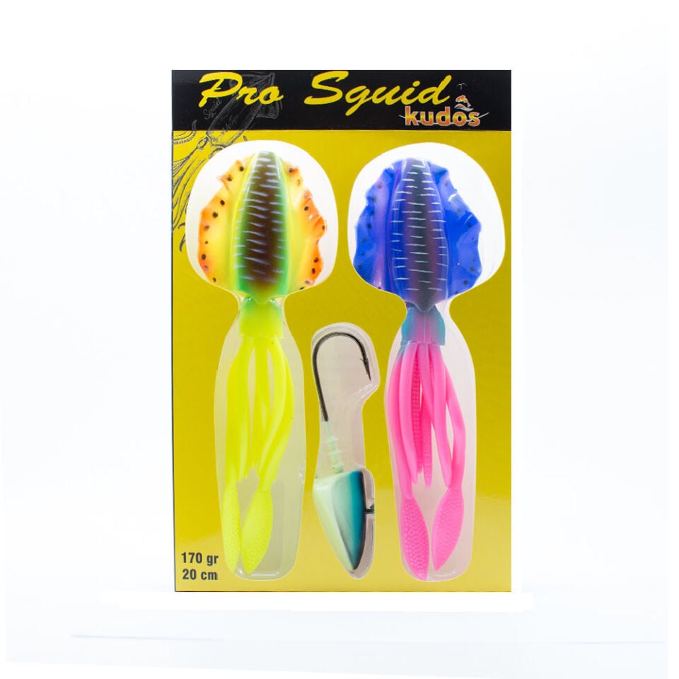 Kudos Pro Squid 20 cm (2 Adet) 170 gr Lumo Jighead