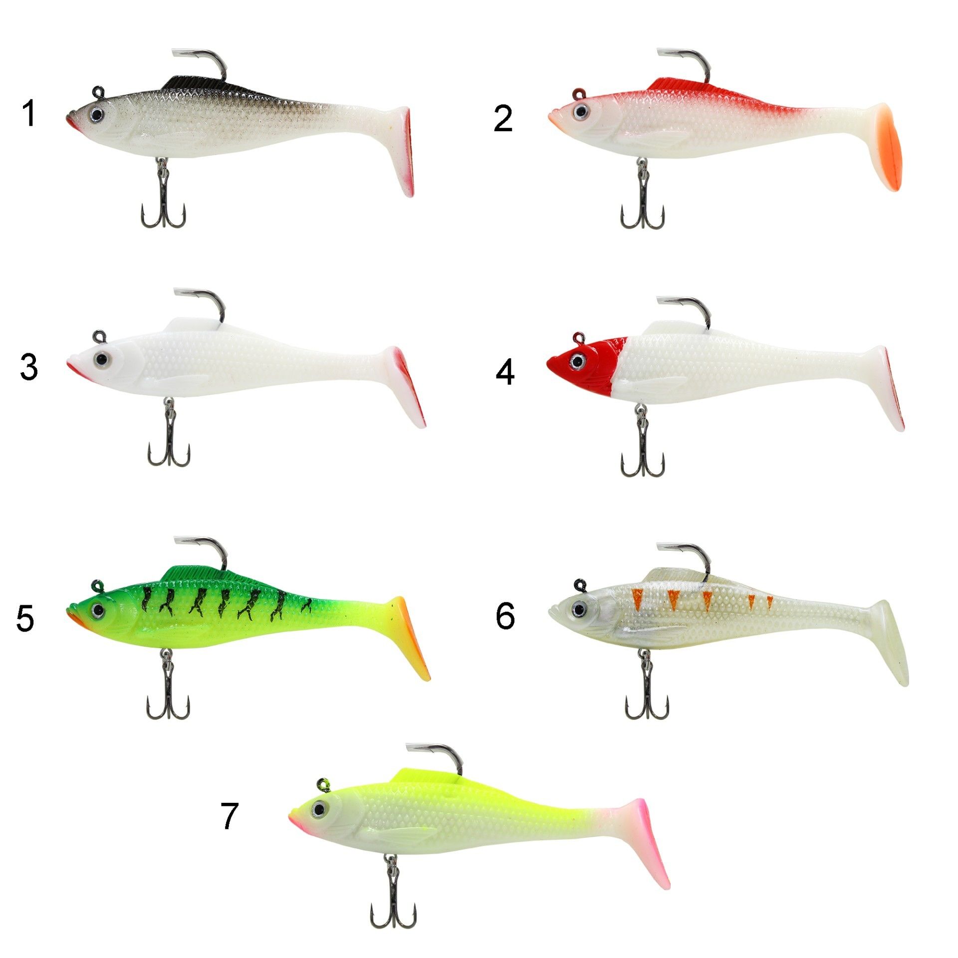 Captain 3567 Cracker Soft 10cm Levrek Turna Silikonu 3'lü Set Suni Balık