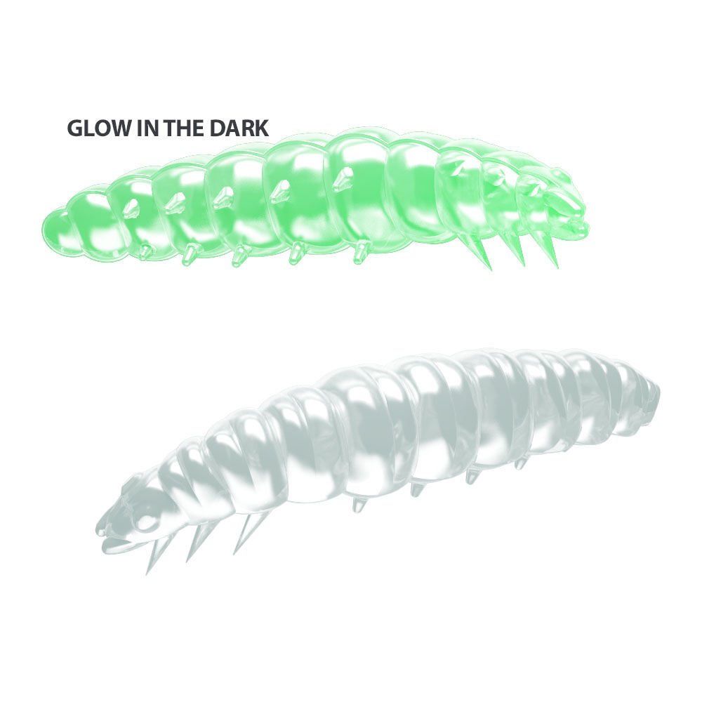 Libra Lures Larva Cheese Suni Yem 45MM - 000 - GLOW UV GREEN