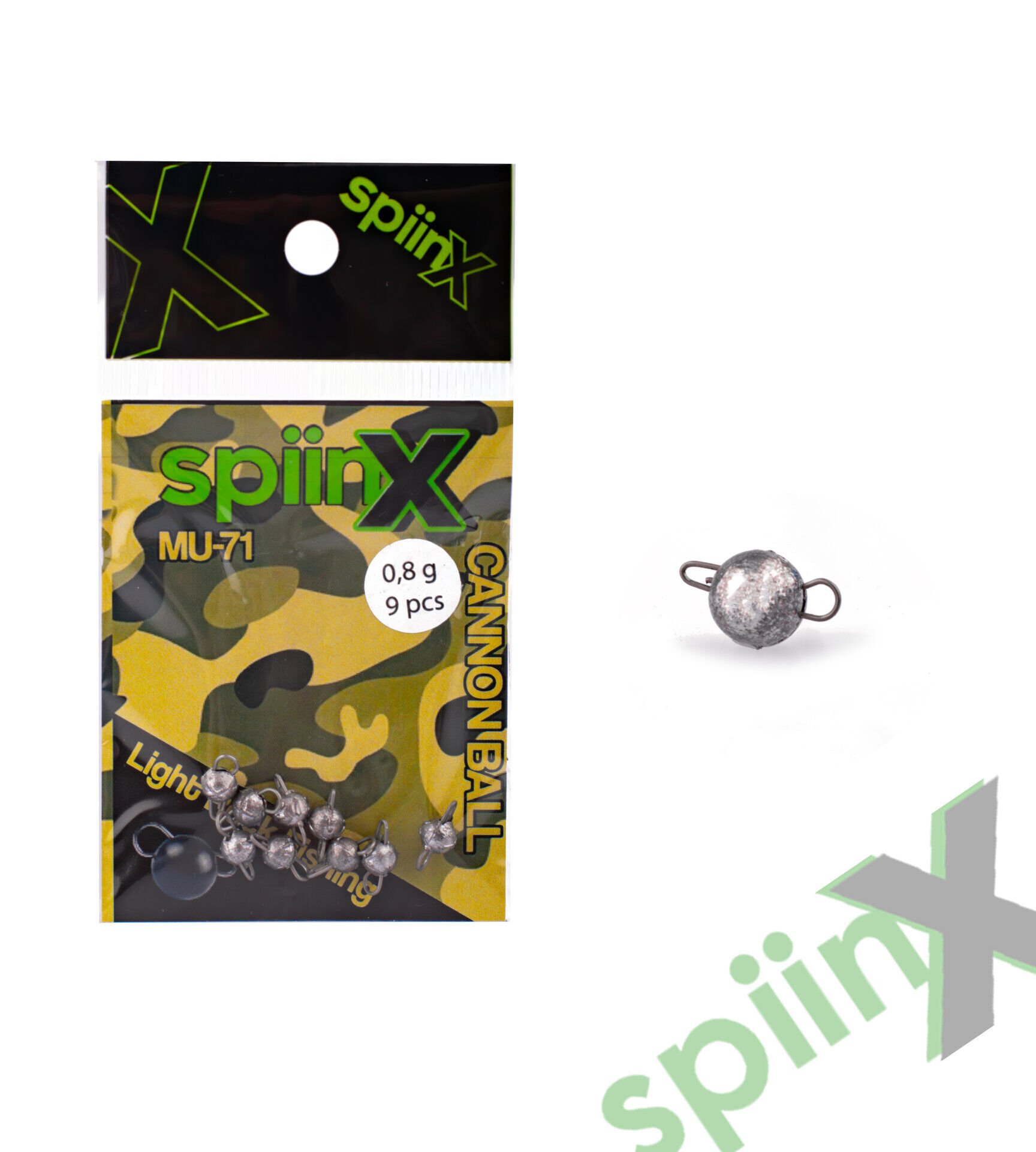 SPIINX CANNON BALL JIGHEAD HAM İĞNESİZ 0.8G 9P
