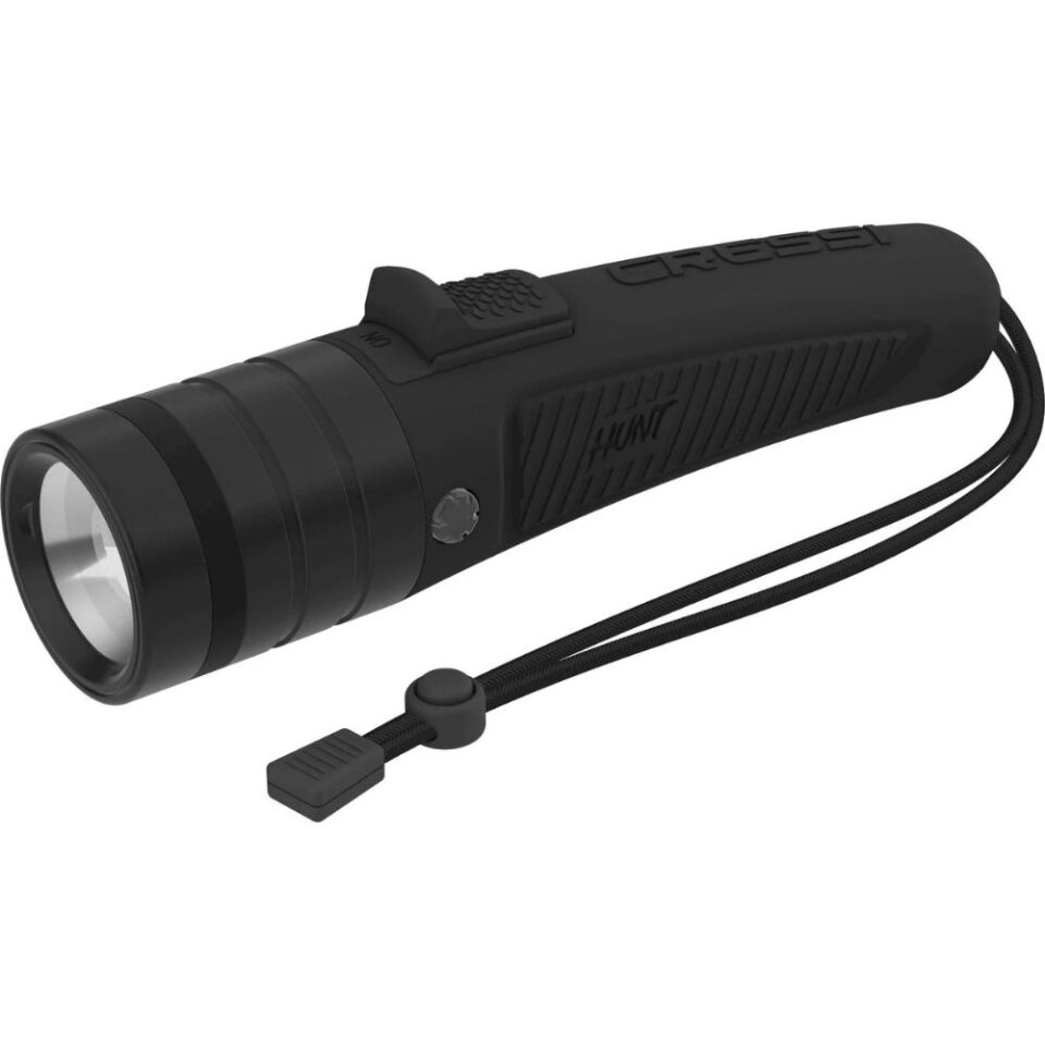 Cressi Hunt Dalış Feneri BLACK - 16CM