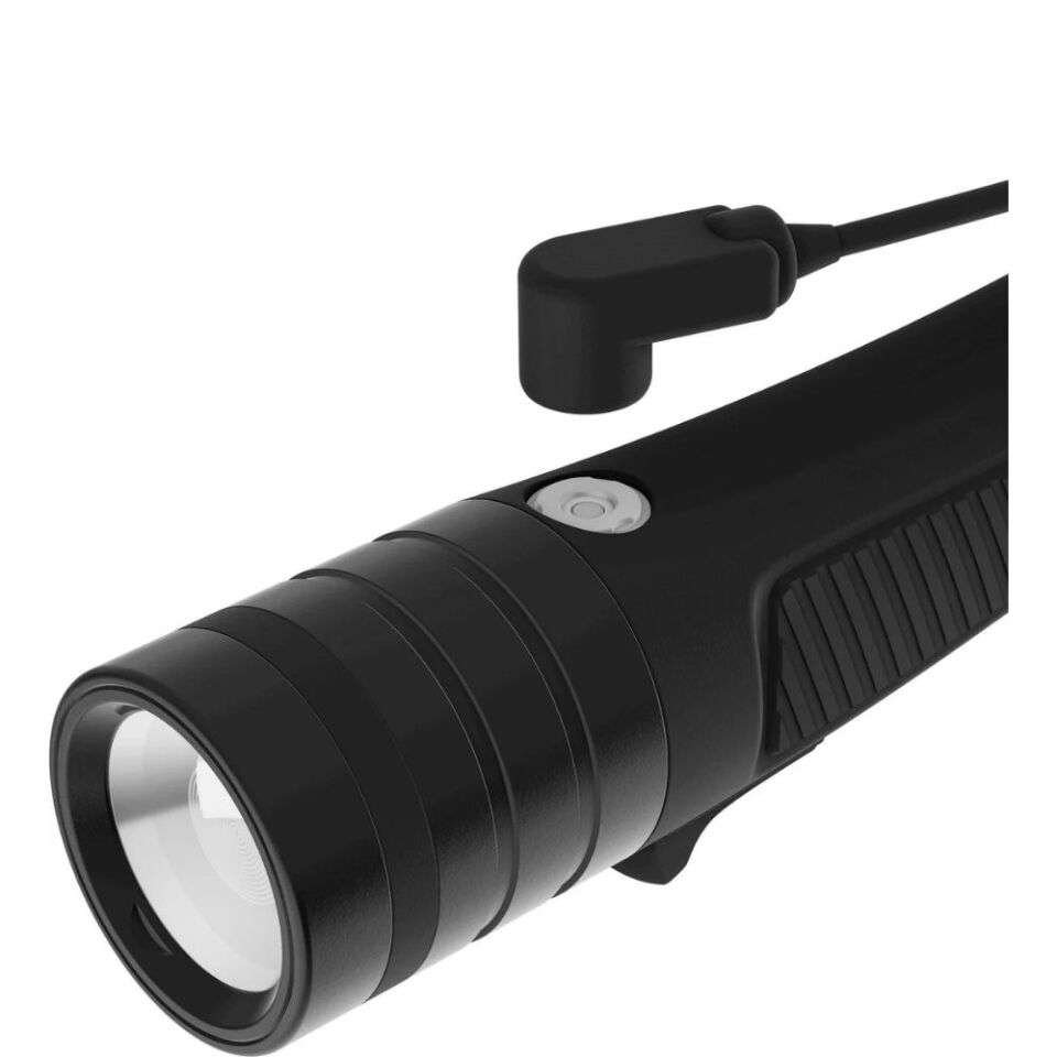 Cressi Hunt Dalış Feneri BLACK - 16CM