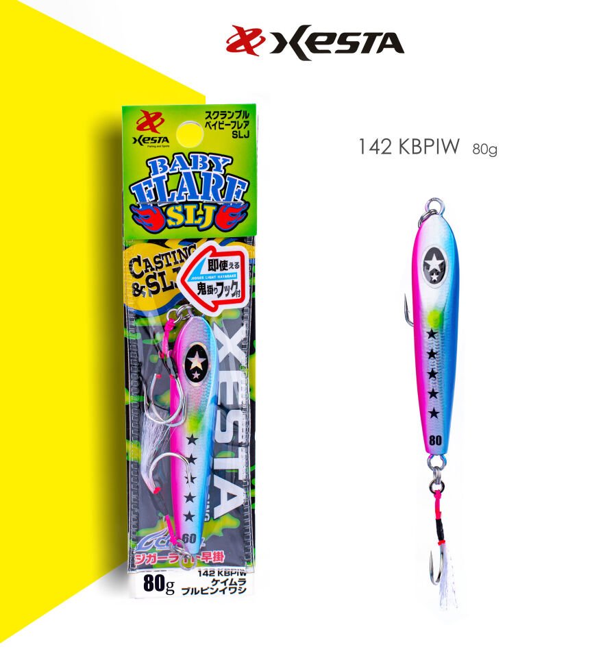 XESTA SCRAMBLE BABY FLARE SLJ 80G JIG KBPIW