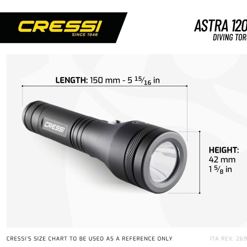 Cressi Astra 1200 Su Altı Feneri Standart