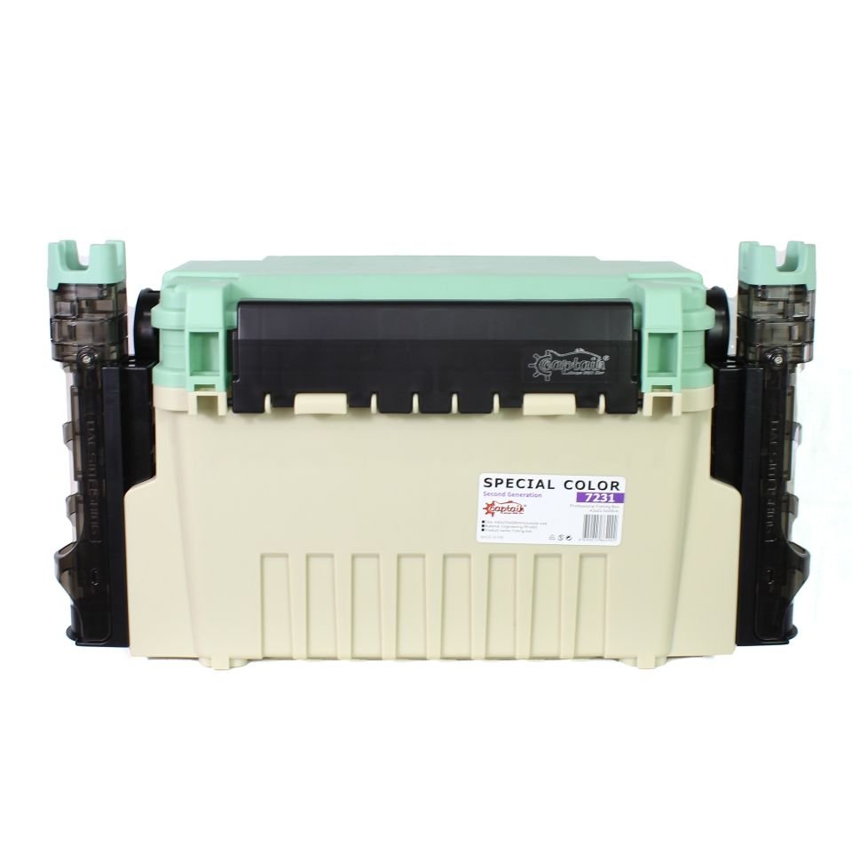 Captain 7231 Profesyonel Surf ve Spin Takım Çantası 2 Kamış Tutucu 43x24x28cm