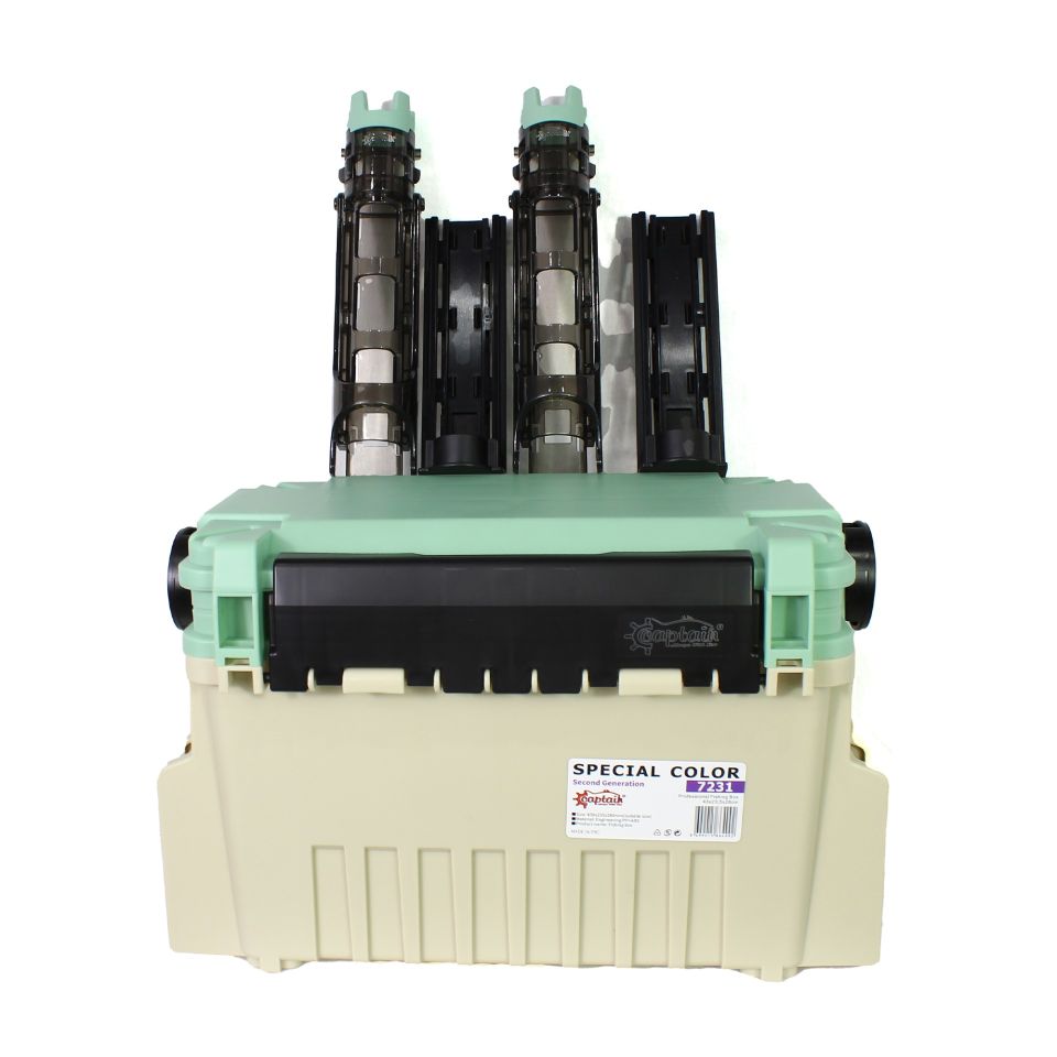 Captain 7231 Profesyonel Surf ve Spin Takım Çantası 2 Kamış Tutucu 43x24x28cm