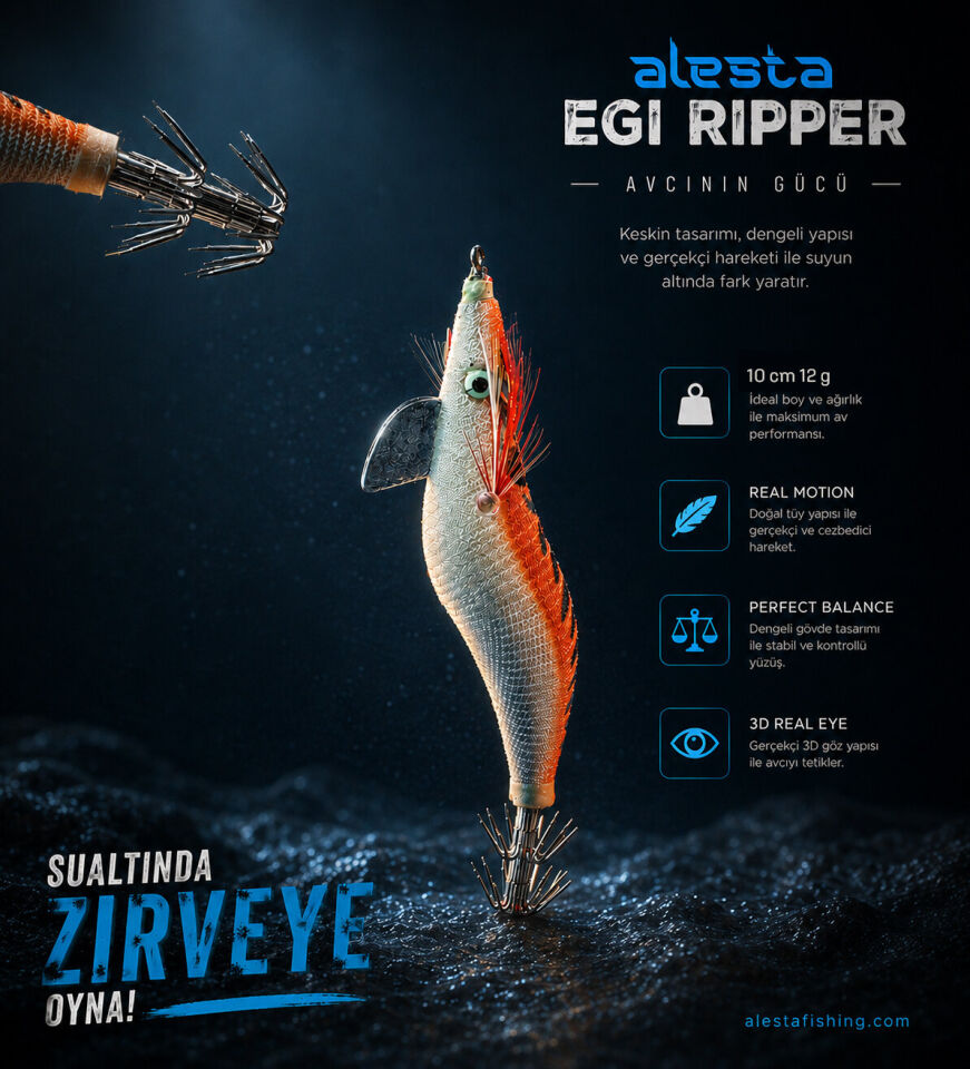EGI RIPPER #2.5 X6752 10CM 12G TURUNCU