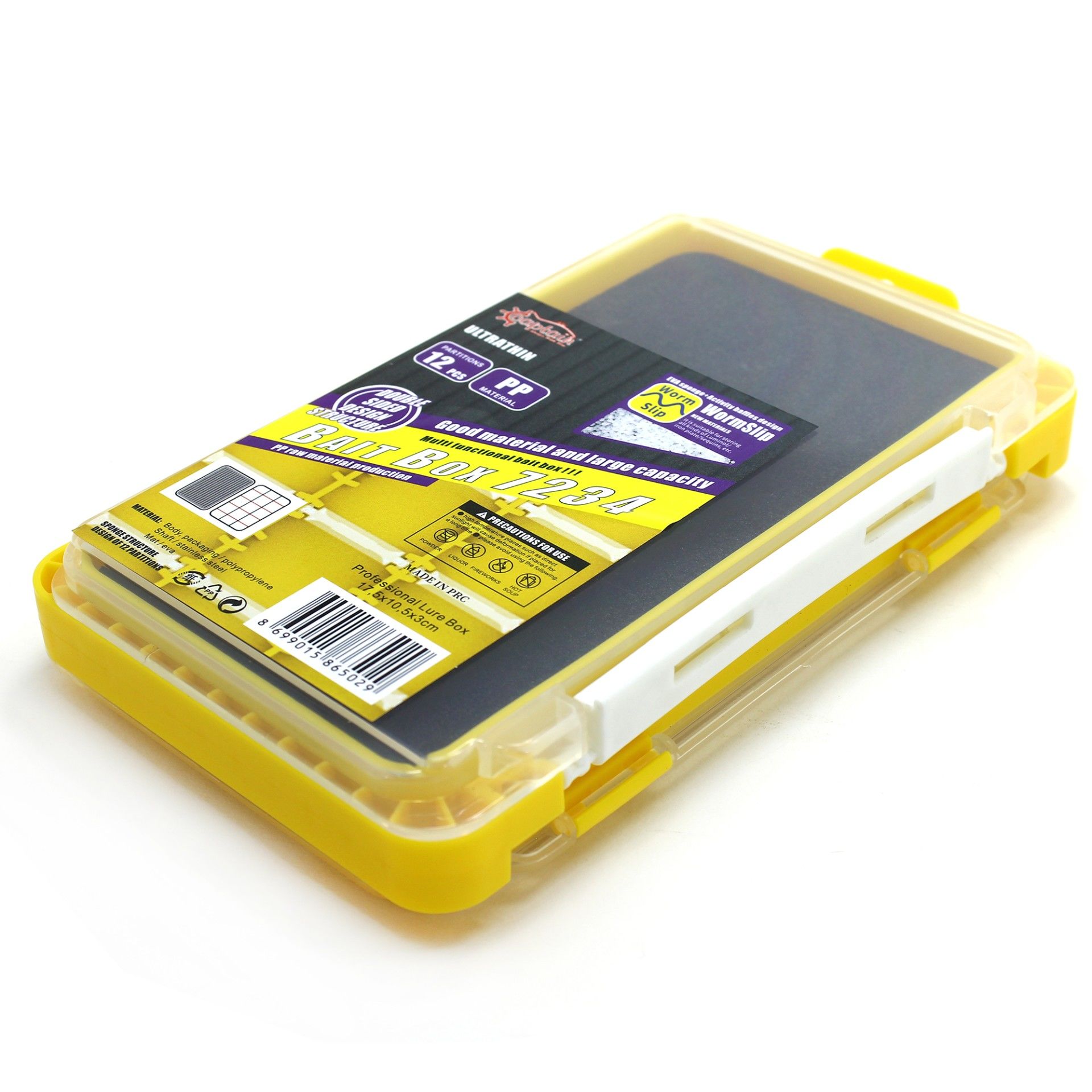 Captain 7234 Profesyonel Sahte Balık ve Jig Kutusu 17x10x3cm