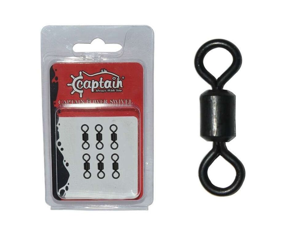 Captain 5006 Rulmanlı Fırdöndü 6lı Paket Mat Black