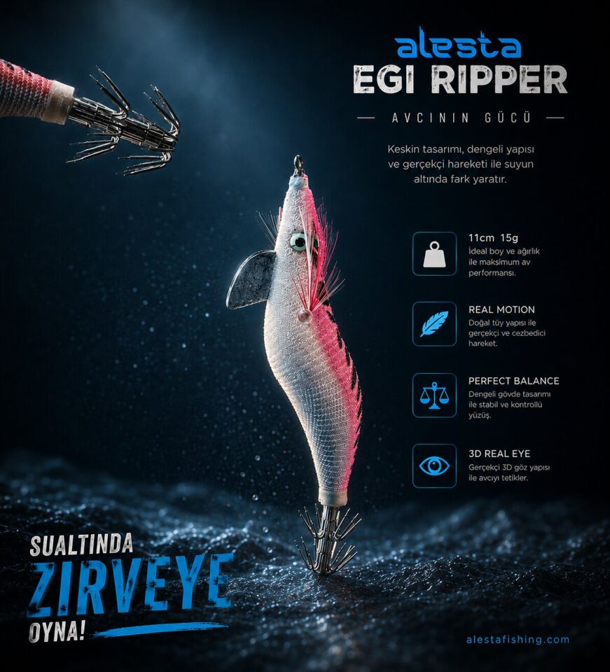 EGI RIPPER #3.0 X6753 11CM 15G PEMBE