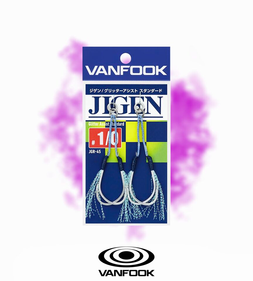 VANFOOK JGR-45 JIGEN GLITTER STD ASIS 2P #1/0