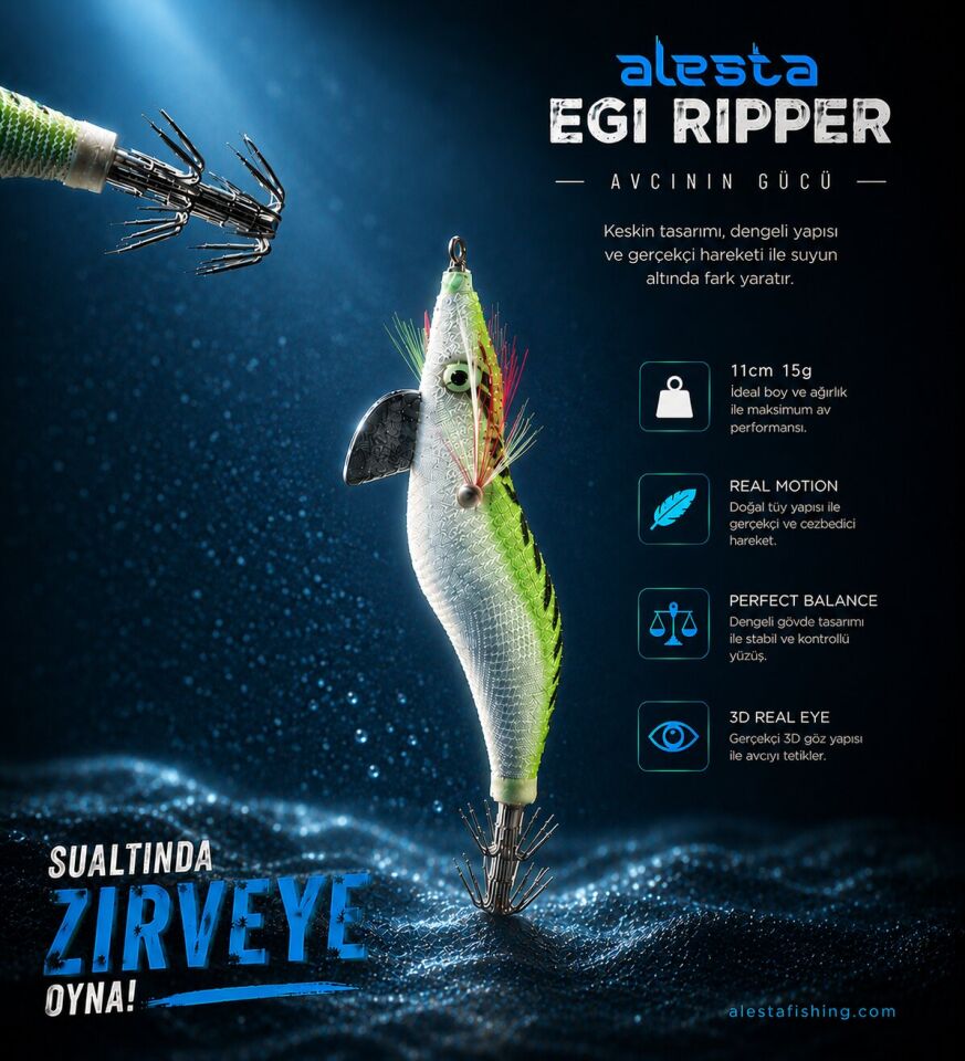EGI RIPPER #3.0 X6753 11CM 15G YEŞİL