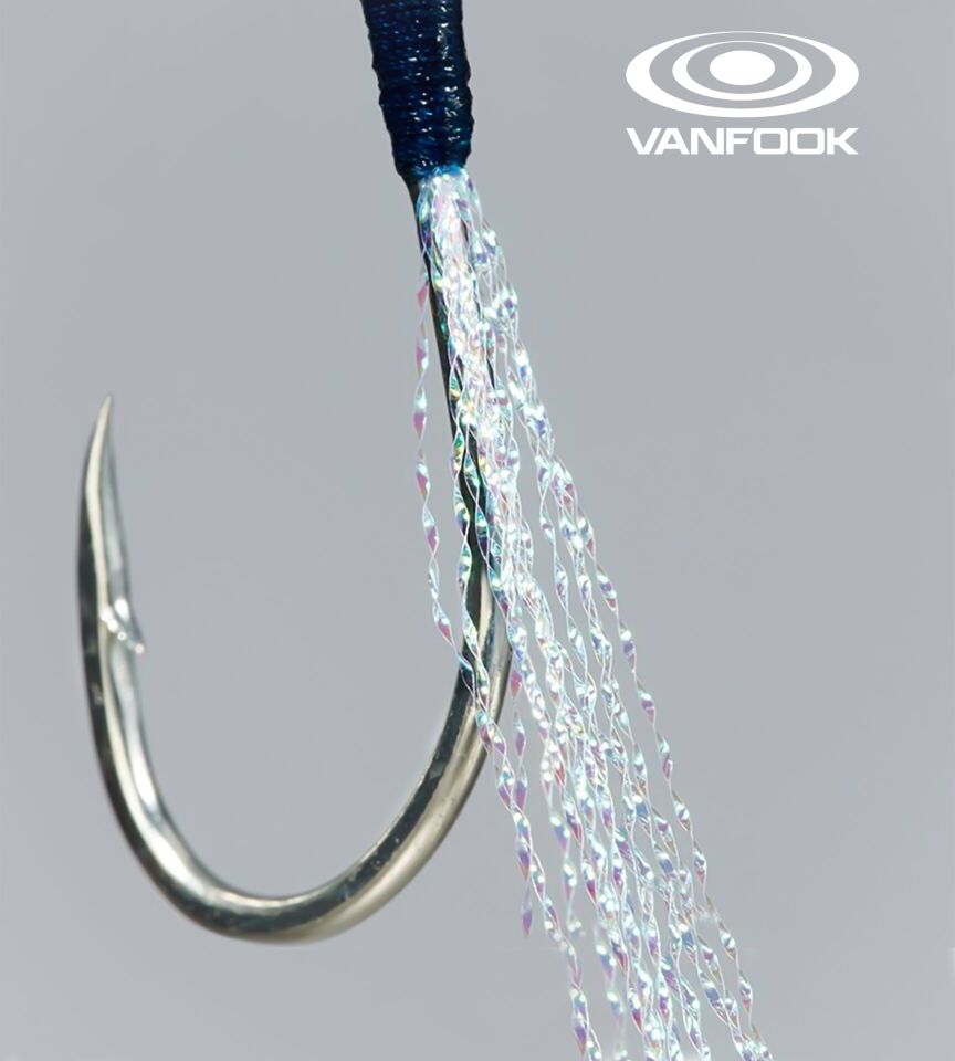 VANFOOK JGR-45 JIGEN GLITTER STD ASIS 2P #2/0