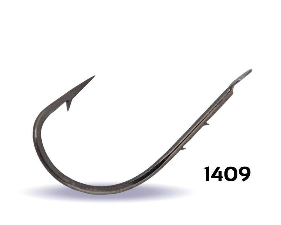 Youvella 1409 Kısa Pala Tırnaklı Olta İğnesi 100lü Kutu Black Nikel Standart