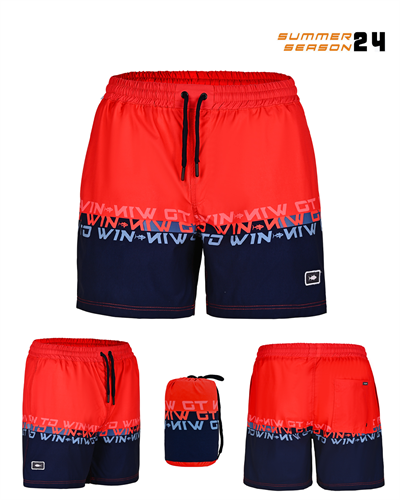 Fujin Pro Angler Short Mayo Scarlet Dark Navy