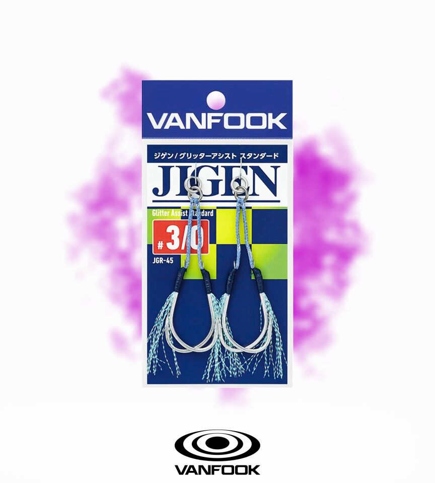 VANFOOK JGR-45 JIGEN GLITTER STD ASIS 2P #3/0