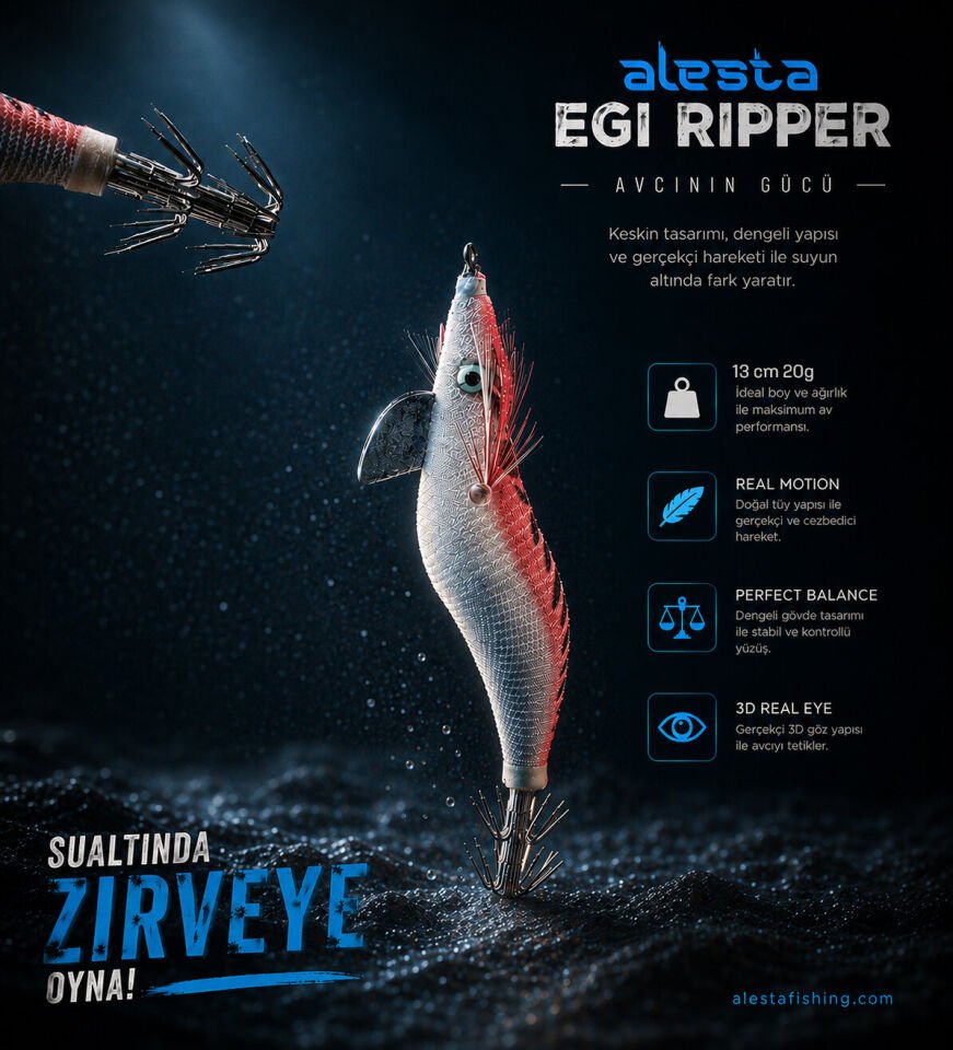 EGI RIPPER #3.5 X6754 13CM 20G KIRMIZI