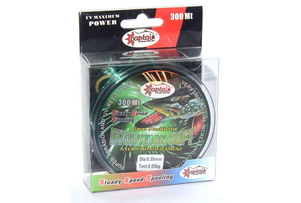 Captain Evolution Soft 300mt Monofilament Misina Yeşil Standart - 0.40 MM