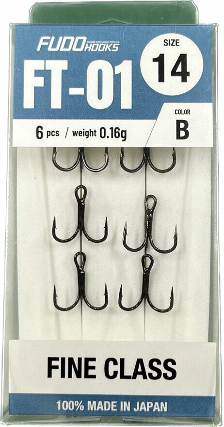 2231 FUDO TREBLE FINE CLASS #12 BLACK NIKEL 6P