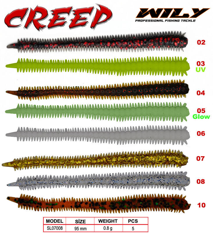 Wily Creep Silikon Yem 9.5 cm 0.8 gr