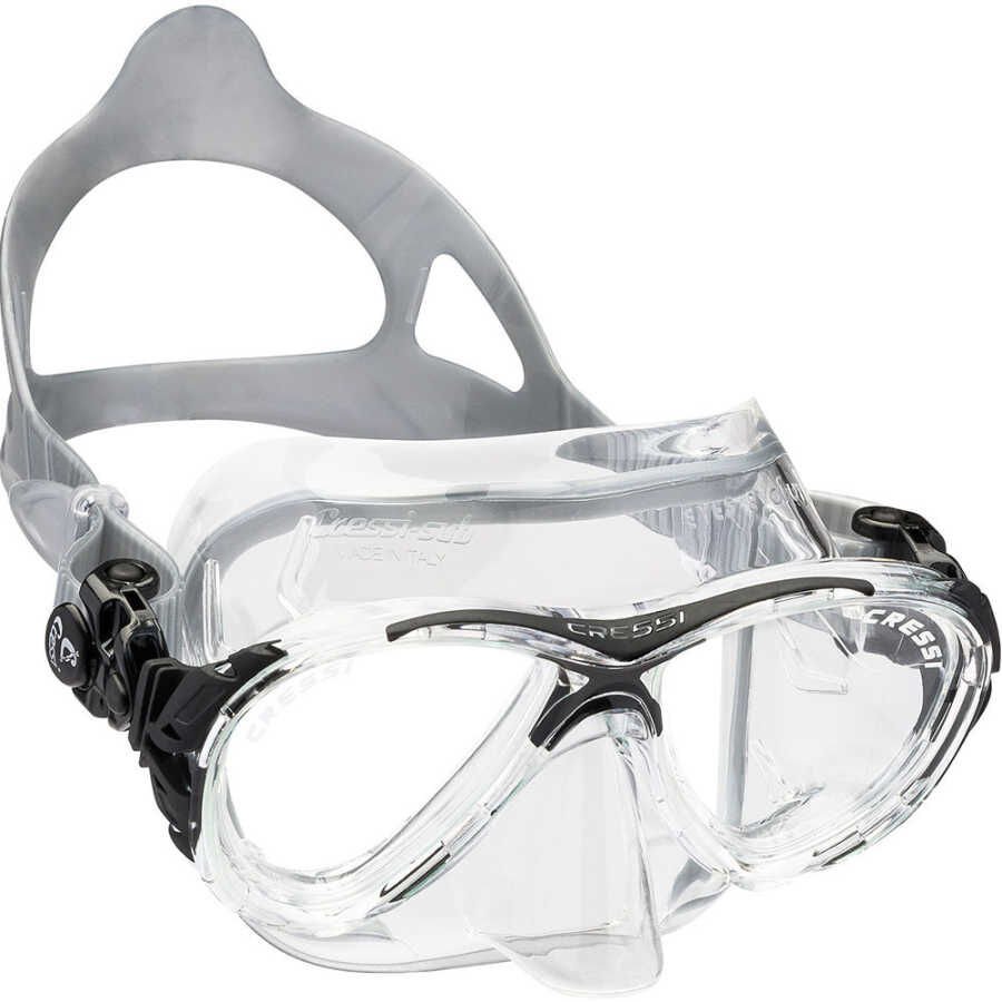 Cressi Eyes Evolution Crystal Dalış Maskesi CLEAR-BLACK