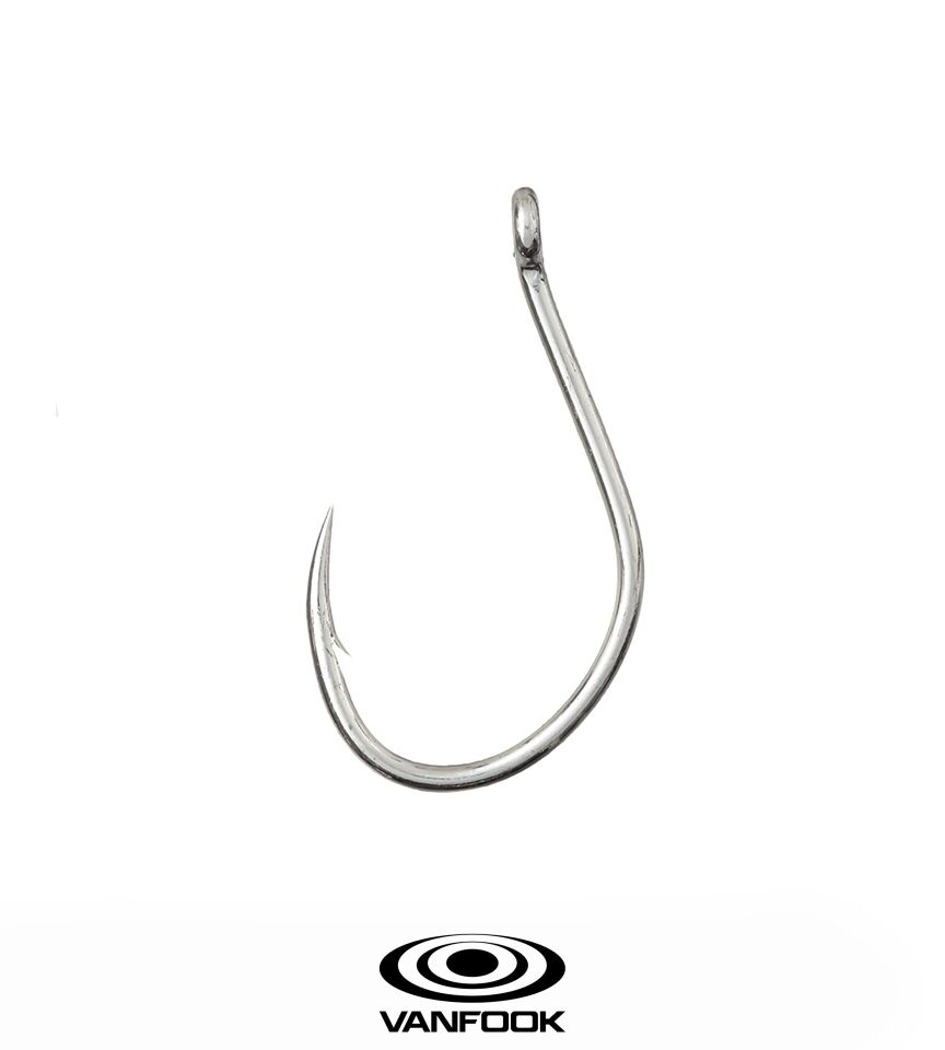 VANFOOK JH-40 JIGEN GRIPPY SILVER 3P #8/0