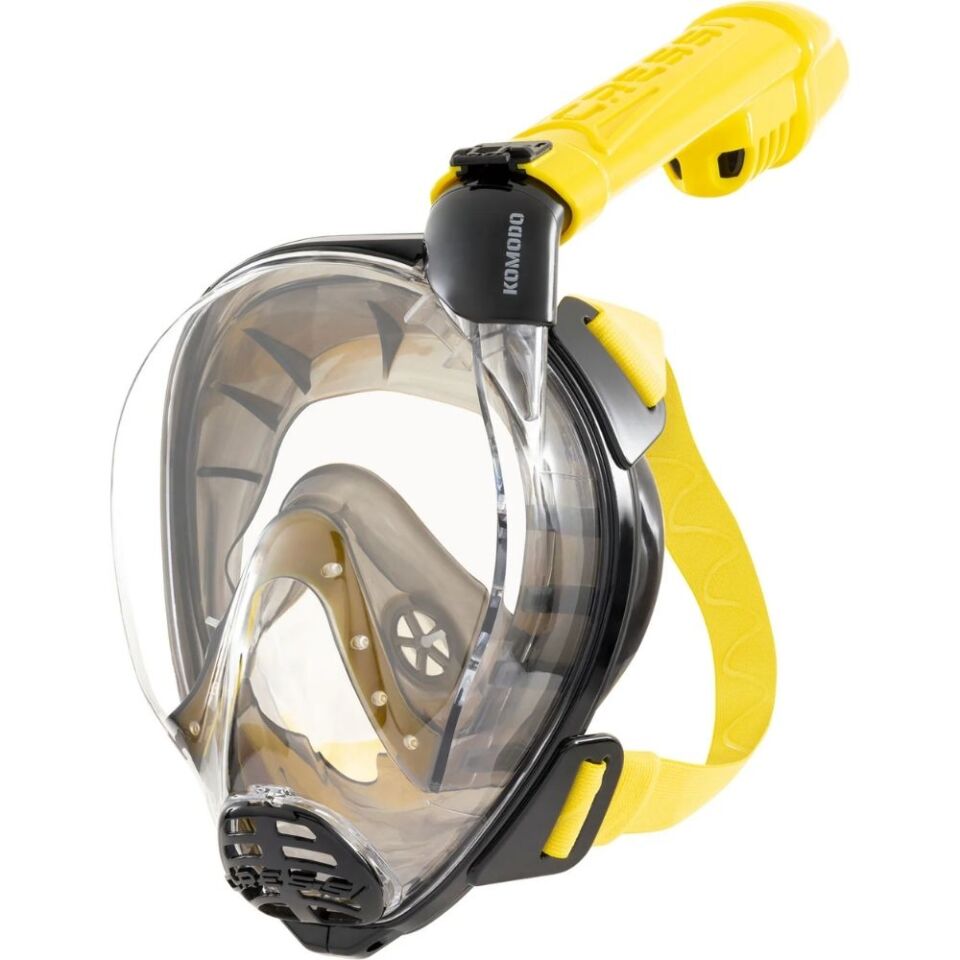 Cressi Komodo Dalış Maskesi BLACK-YELLOW - M-L