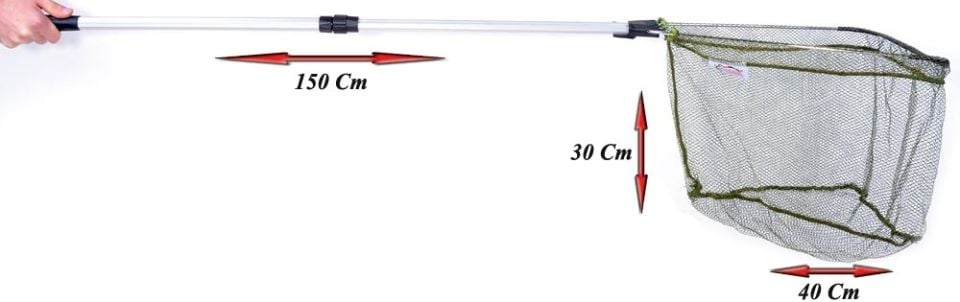 Captain 6700 Kepçe 2 Parça 150cm Teleskopik Kepçe 40x30cm Tor