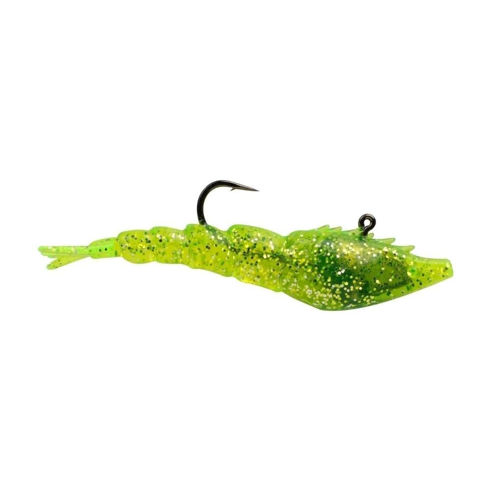 Berkley PowerBait Saltwater PowerSwitch Silikon Karides Yem CHARTREUSE SILVER - 9CM-17.7GR