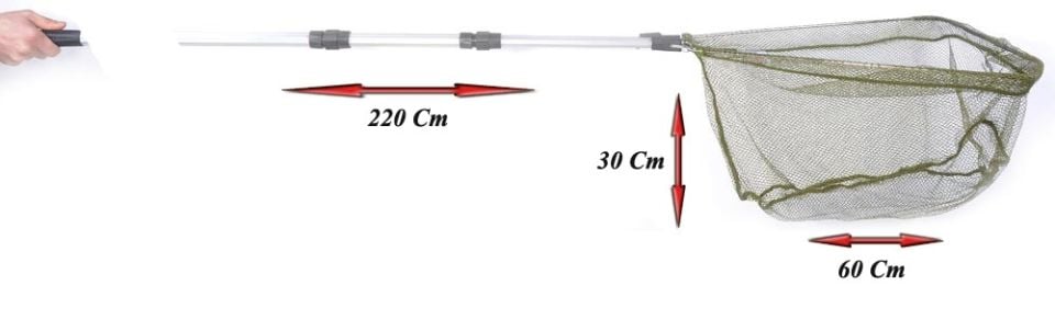 Captain 6715 Kepçe 3 Parça 220cm Kepçe 55x45cm Tor