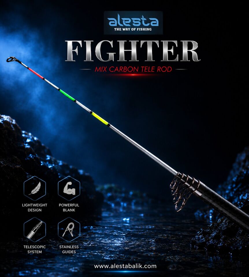 FIGHTER 100 X5000 TELE 180 CM 50-100G MIX KARBON