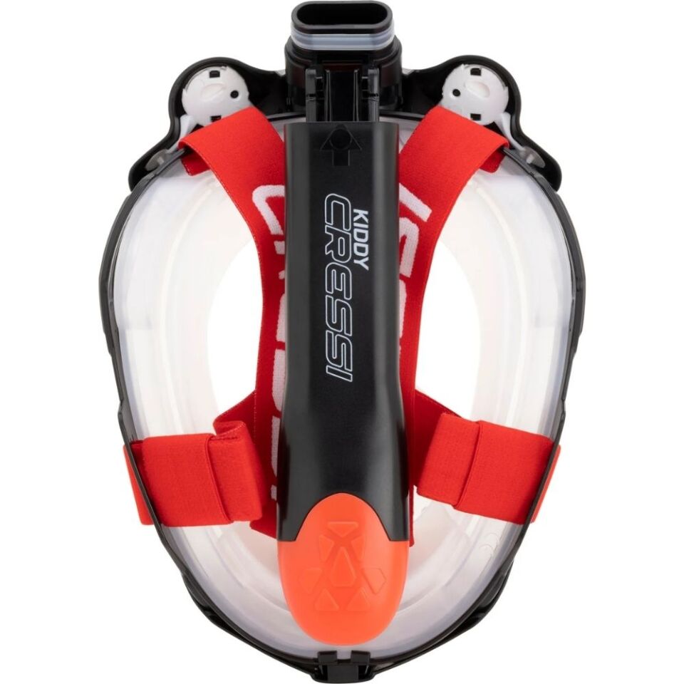 Cressi Kiddy Çocuk Dalış Maskesi BLACK-CLEAR-RED
