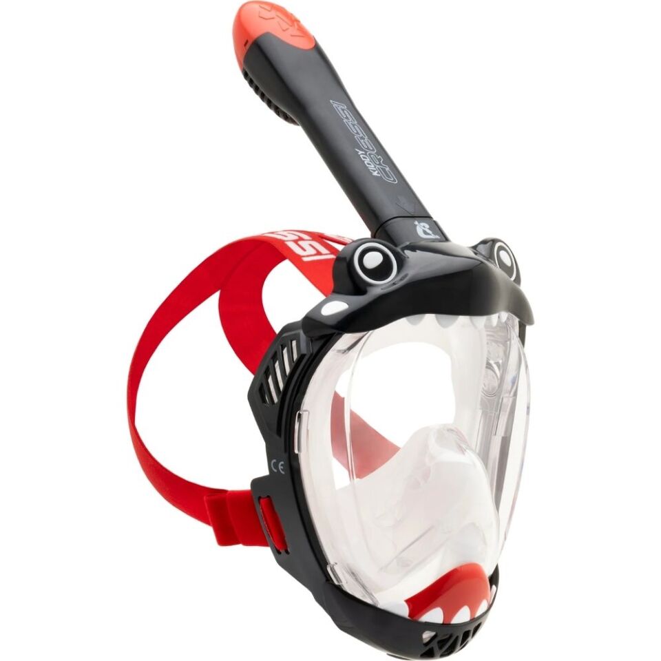 Cressi Kiddy Çocuk Dalış Maskesi BLACK-CLEAR-RED