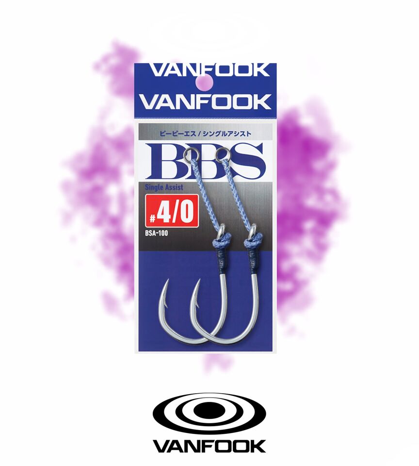VANFOOK BSA-100 BBS SINGLE ASSIST 2P #4/0