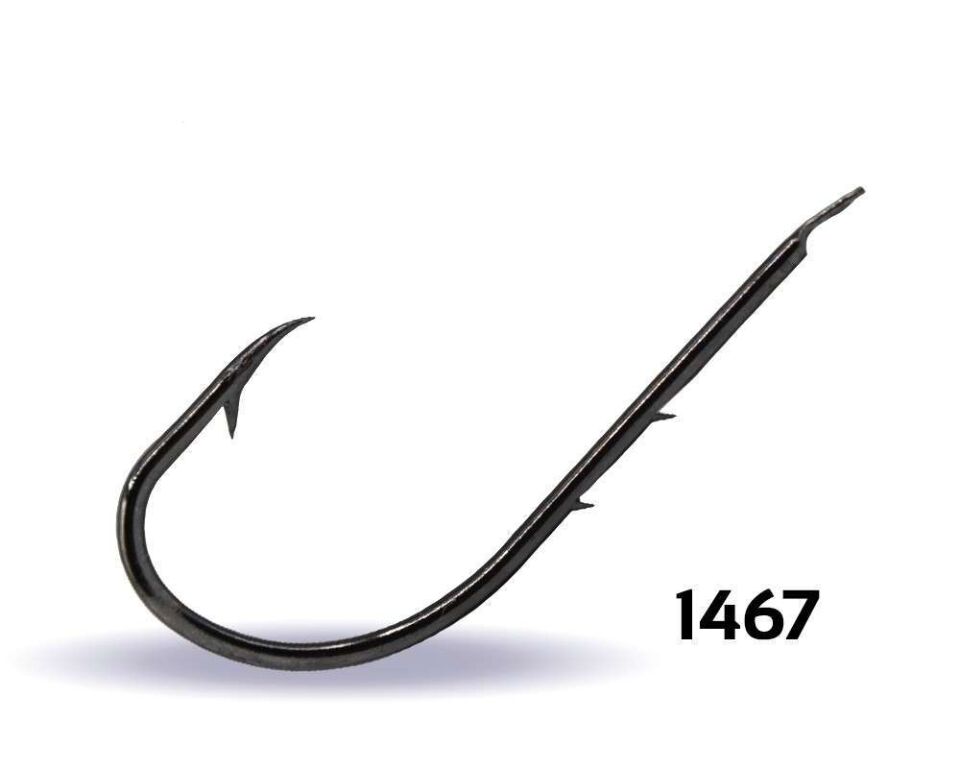 Youvella 1467 Tırnaklı Uzun Papağan Olta İğnesi 100lü Kutu Black Nikel Standart