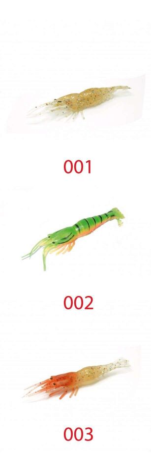 Captain 3057 Silikon Karides 65cm Suni Yem 5li Paket