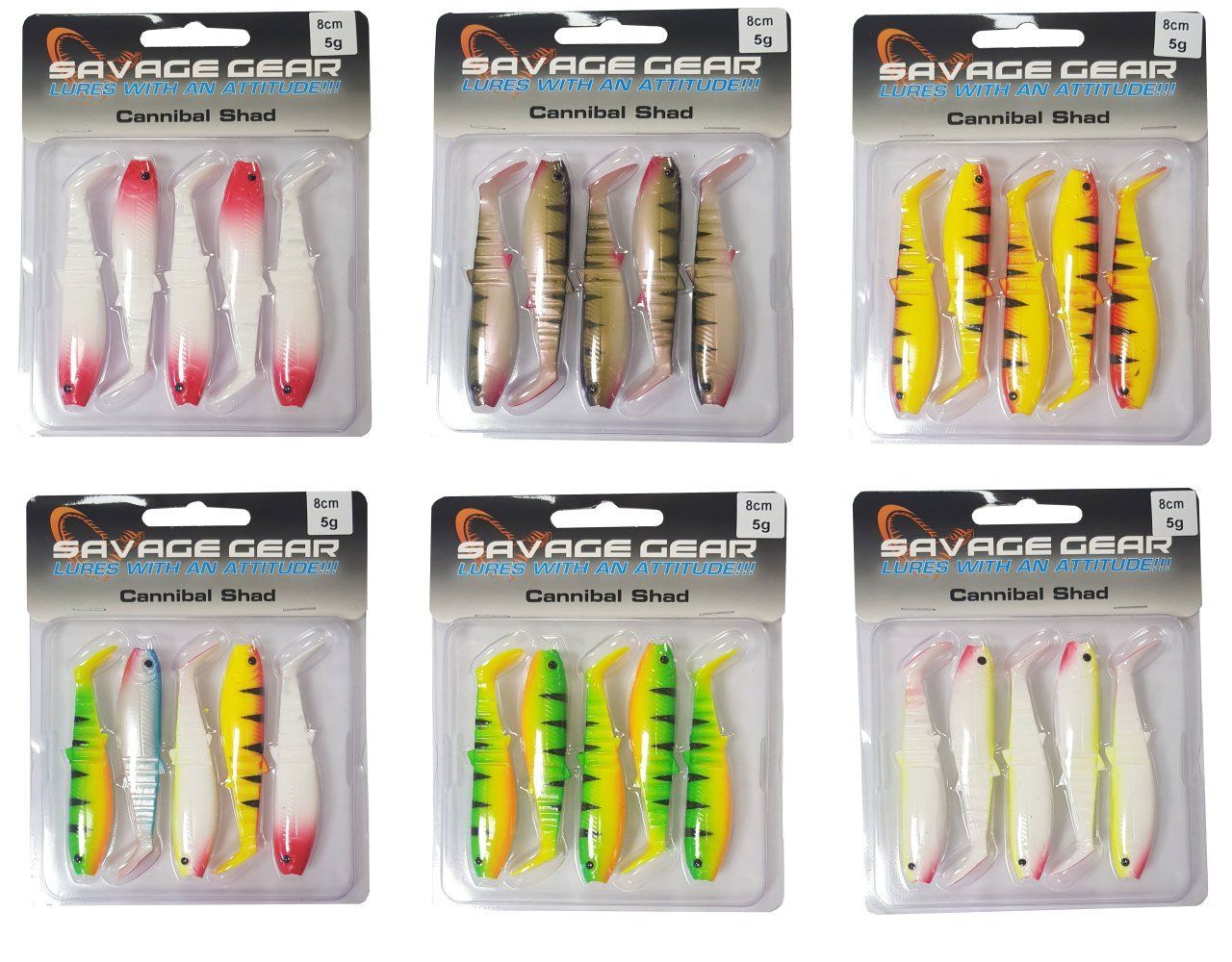 Savage gear Cannibal 8cm 5 Adet Sahte Balık