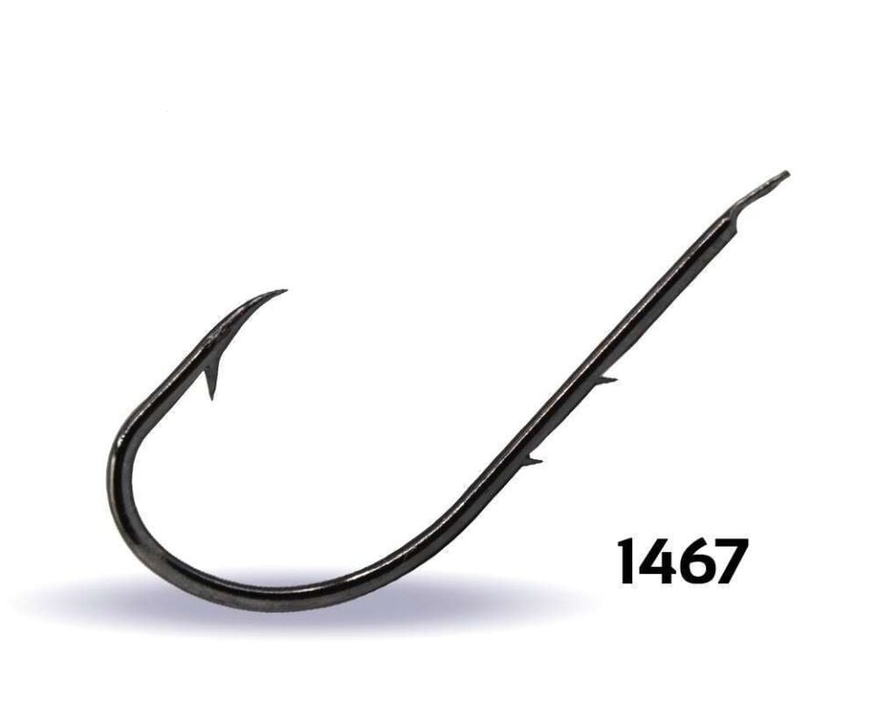 Youvella 1467 Tırnaklı Uzun Papağan Olta İğnesi 100lü Kutu Black Nikel Standart
