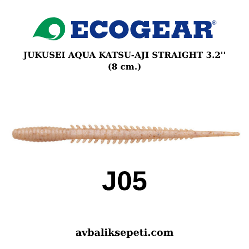 ECOGEAR JUKUSEI AQUA KATSU AJI STRAIGHT 3.2'' (8 cm.) J05