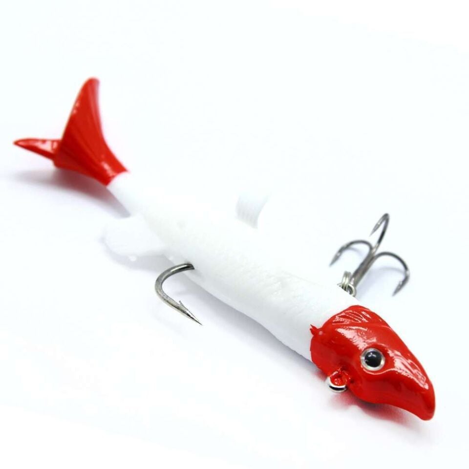 Captain 3066 Pluse Soft 10cm Turna Silikonu 3lü Set Suni Yem 1