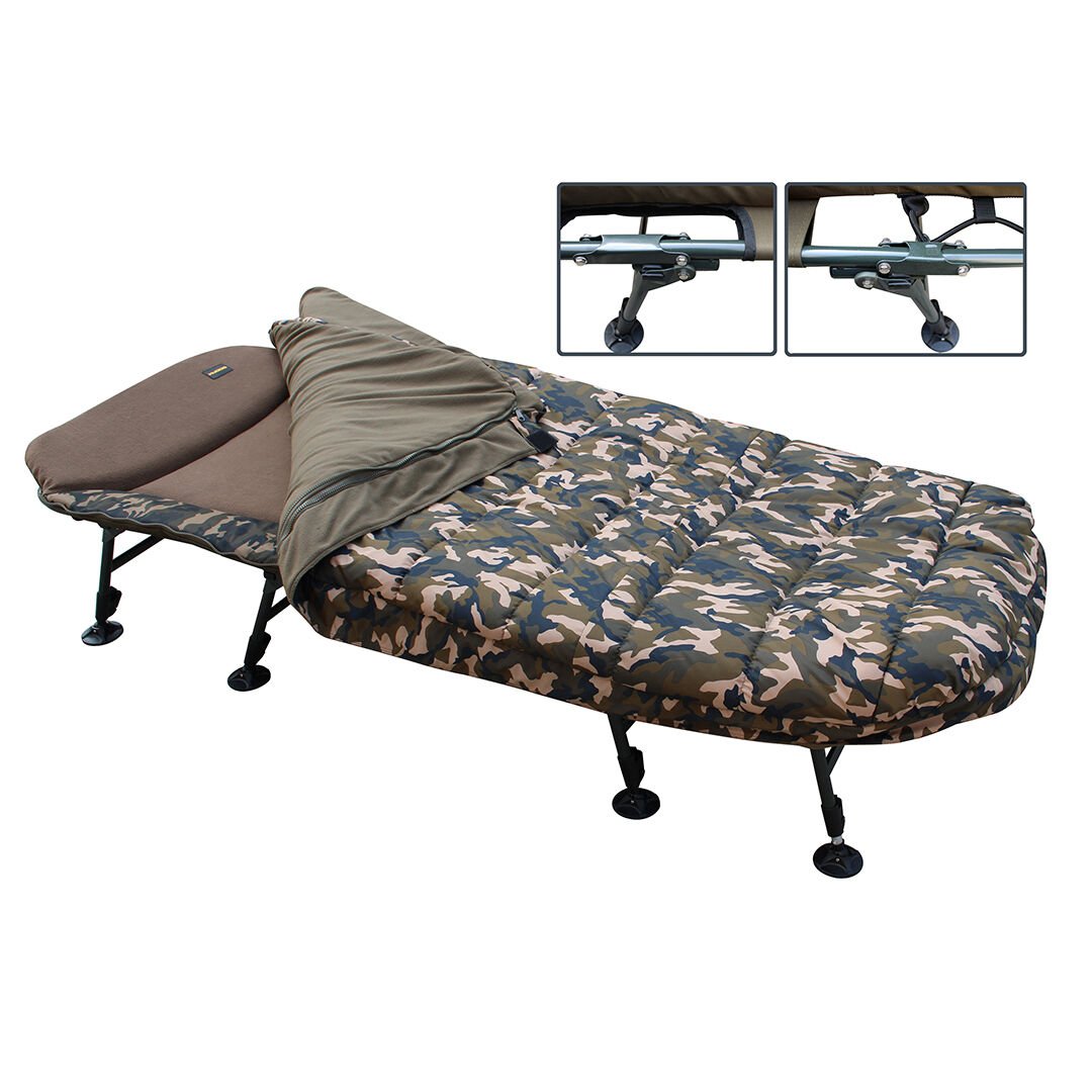KUDOS KDSK-01 CAMO 8 AYAK, UYKU TULUMLU KAMPET 210*82*Y32-45CM